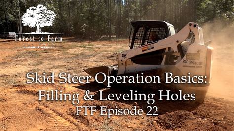 how to dig steps into a hillside with skid steer|skid steer loader for holes.